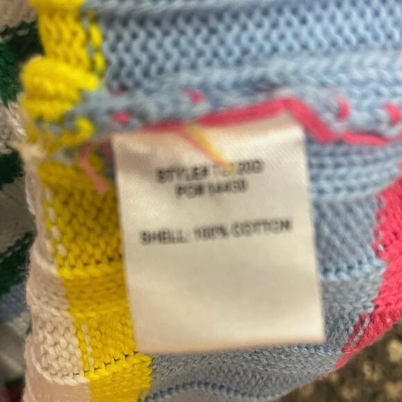 English Factory Short Sleeve Striped Sweater Dress Women’s SZ SM (?) - Picture 5 of 8